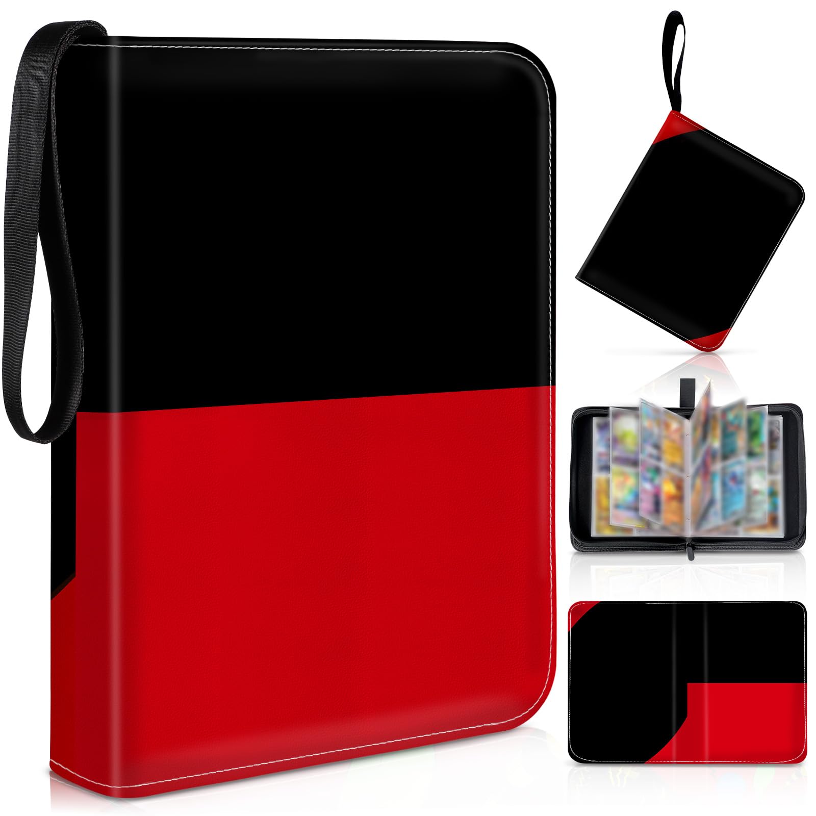 Vautvis Álbum Coleccionista de Tarjetas, 480 Tarjetas, Álbum de Cartas Coleccionables,Album Cremallera, Álbum de Cartas Coleccionables, Regalos para Niños