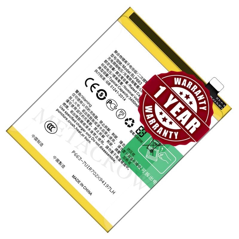 Image of Original BLP663 Battery Compatible for Oppo R15 (CPH1835, PACM00, PAAT00, PACT00) - (3450mAh) - 1 Year Warranty JK1