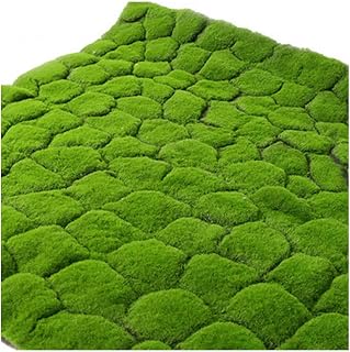 Synthetic Grass Mat False Moss Simulation Moss Plant Mat Astro Turf for Wedding Home Backyard Balcony ASDFGHT (Color : E, Size : 1X1M)