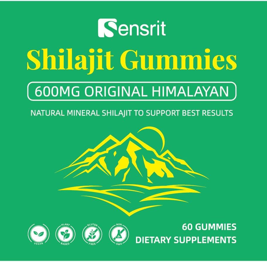 Miniatura 7 de Shilajit Gummies 600mg  Resina Shilajit pura del Himalaya  Energía natural, resistencia, claridad mental y apoyo de vitalidad para hombres y mujeres