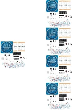 ULTECHNOVO 5sets DIY Electronic Clock Kit Digital LED Alarm Clock for Learning Electronics Soldering Practice Home Desk Decor