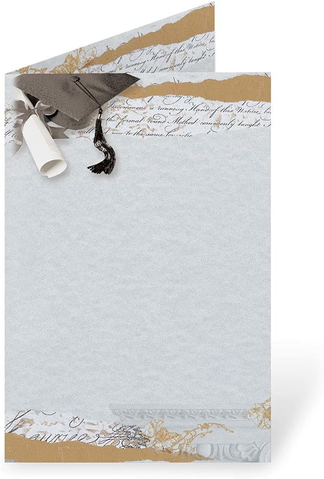 PaperDirect, Baccalaureate Graduation Programs, Set of 100, Stationery