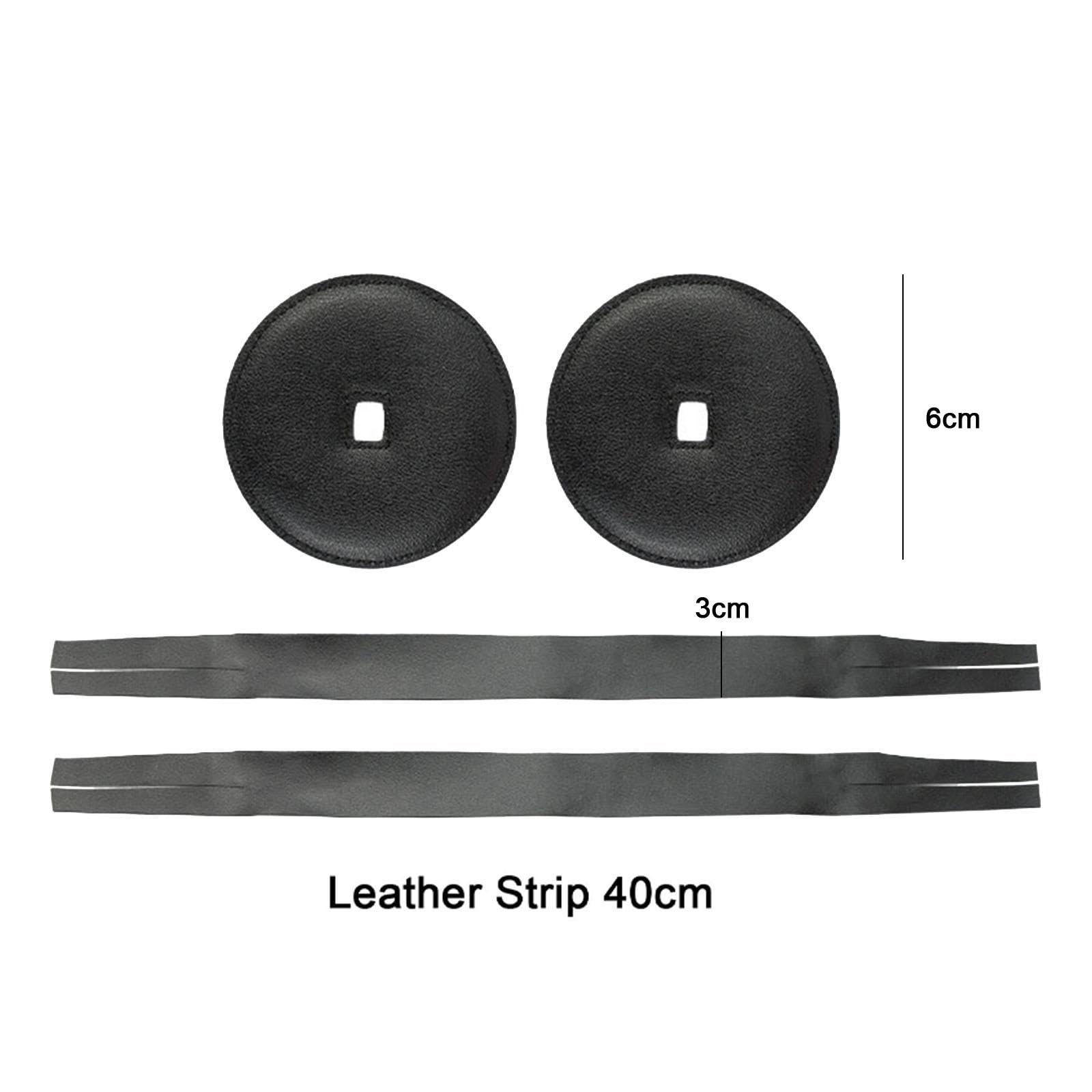 Oshhni 2 Pezzi Cinghia per Piatti Cintura per Piatti Comoda Riparazione Gong Cinese Accessorio per Strumenti Robusto Maniglia per Piatti da Marcia Morbida, nero