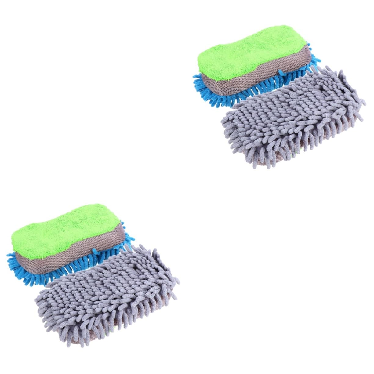 VALICLUD 4pezzi Sponge Per Pulizia Auto Microfibra Da Strumento Di Lavaggio Auto Multifunzionale Design Pratico e Sicuro Per Superfici Sensibili Rimuove Macchie e Sporco Senza Graffi