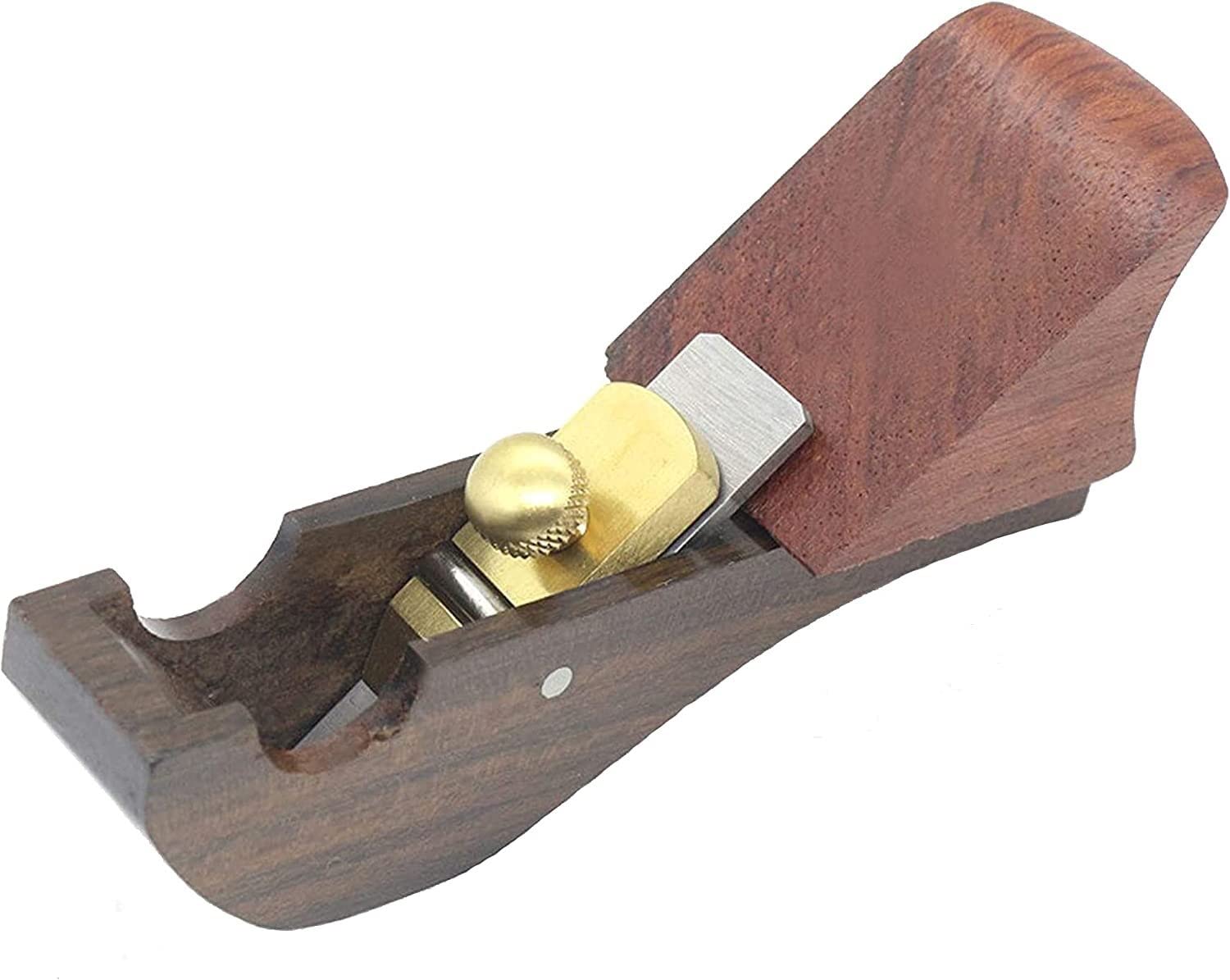 Plano de carpintería, planos de alisado, planos de bloque para madera, cepilladora de madera manual, herramientas de mano ajustables, herramienta de avión de madera de fondo de arco de ébano, adecuada