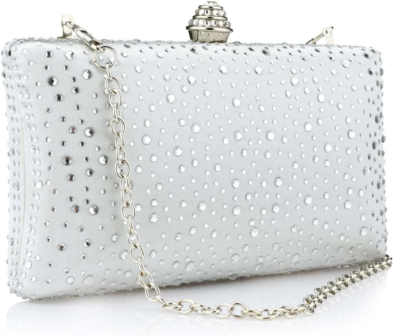Women's Evening Bag Sparkling Rhinestone Wedding Evening Party Clutch Handbag Purse Chain Shoulder Crossbody Bag