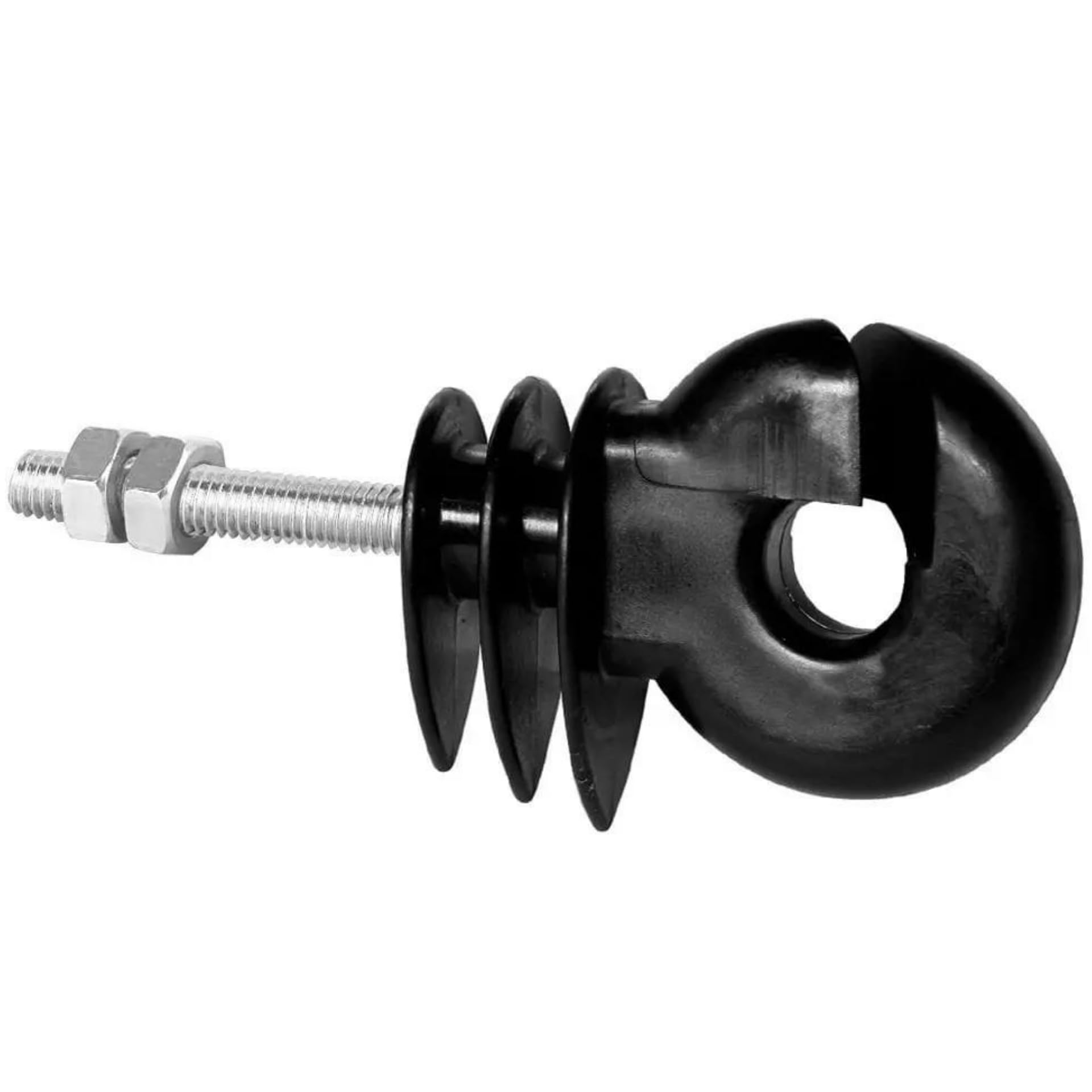 Agrarzone 25x Isolateur annulaire filetage métrique - support galvanisé 6 mm de diamètre - isolateurs de clôture de pâturage robustes pour fil, corde, toron et ruban
