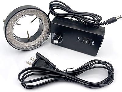 Kiro&Seeu 60-LED Adjustable Ring Light Illuminator Lamp for Stereo Zoom Microscope
