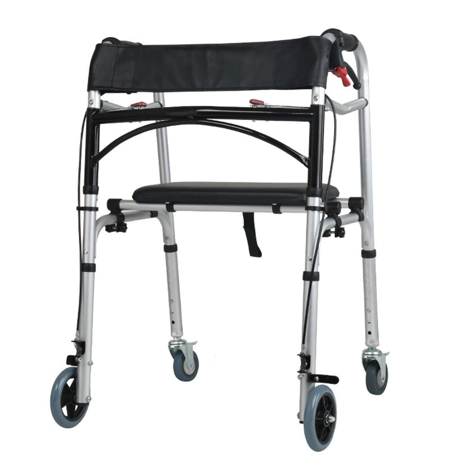Rollator Walkers, składane chodziki z kółkami, aluminiowy chodzik dla seniorów i dorosłych, rehabilitacja stojąca, regulowana wysokość, kolor 4
