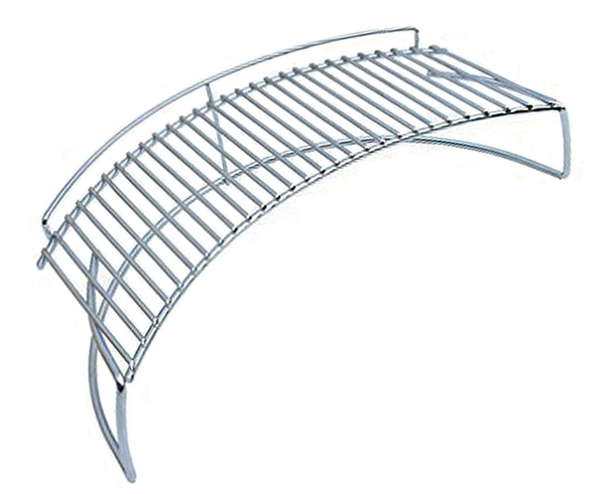 Warming Cooking Rack/Smoking Rack for Weber, Char-Broil Charcoal Kettle Grills and Ceramic Large Big Green Egg, Kamado Joe Classic, Pit Boss K22, Louisiana K22 Grills, 17 3/4" SS Grill