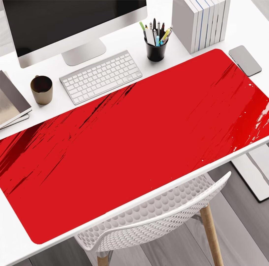 Nowoczesna podkładka pod mysz, 90 x 60 x 0,4 cm, duża gamingowa podkładka pod mysz, rozszerzona podkładka ochronna na biurko, matowa, antypoślizgowa podstawa, duża podkładka pod mysz, podkładka pod