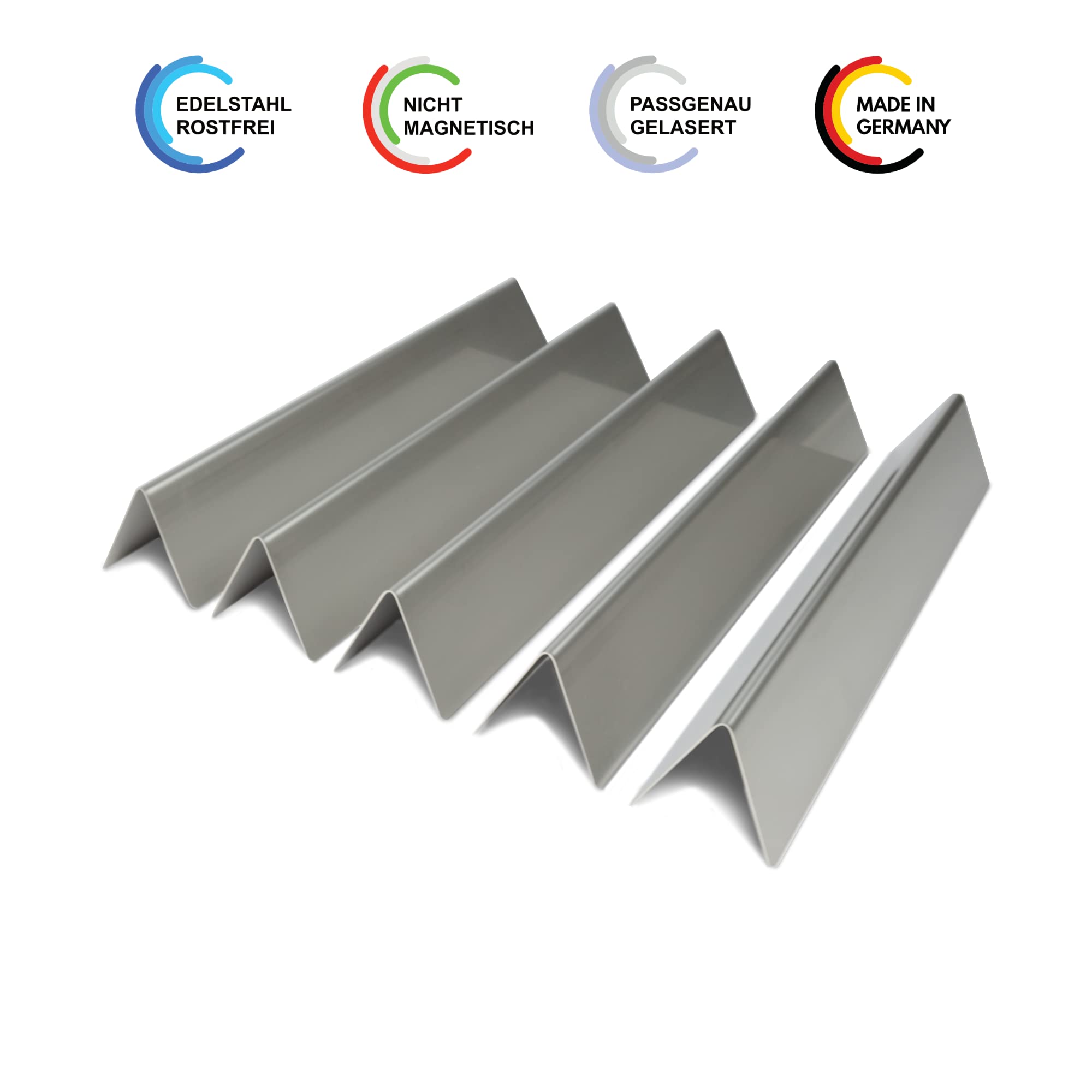 Barre Aromatiche Flavorizer In Acciaio Inox Per Weber Spirit 310/320/330 (dal 2013) - Set Da 5 Pezzi, Prodotto In Austria