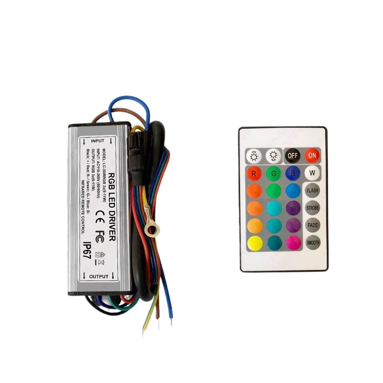 Transformateur LED RGB 30W étanche pour illuminer vos soirées au jardin