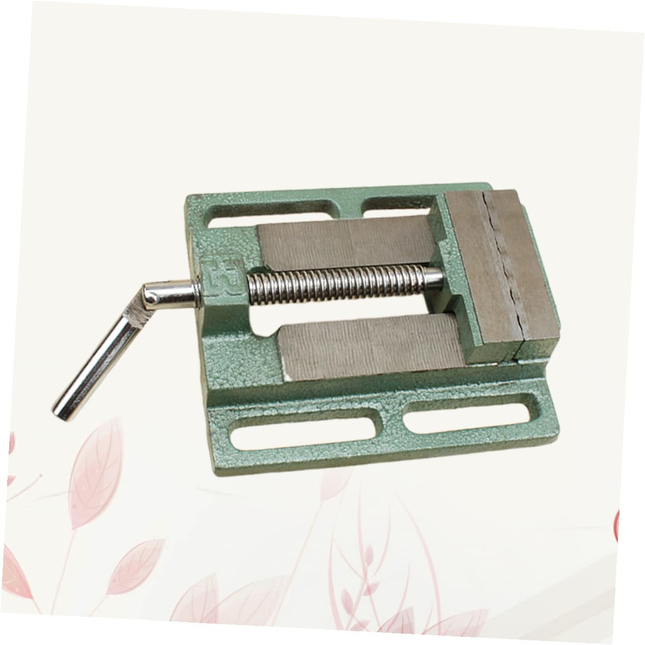 NUOBESTY 5-inch Cast Iron Drill Press Vise and Bench Clamp for Woodworking and Milling, Small Table Vise Screw Clamp for Workbench Applications