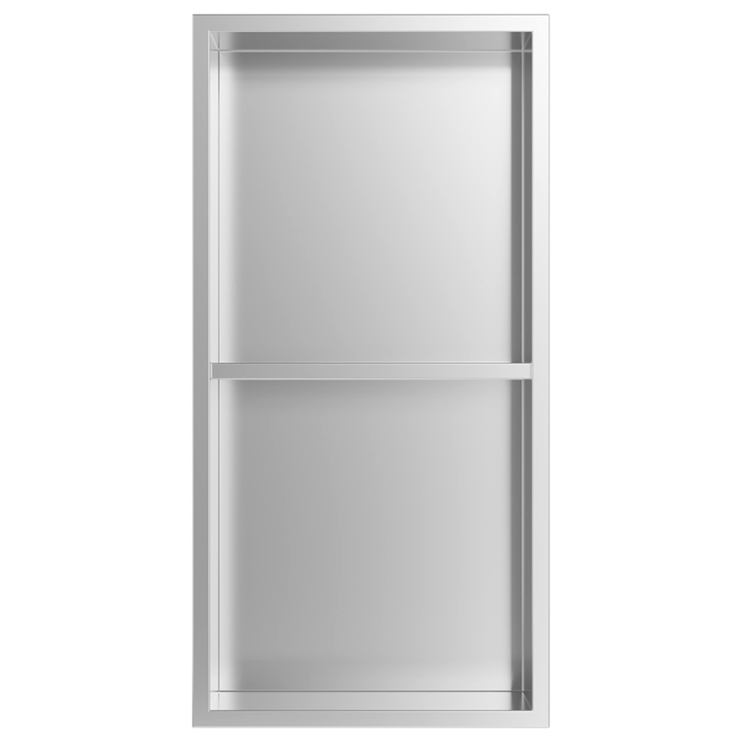 Nassboards 304 Stainless Steel Shower Niche - Wet Room Shelf Recess, Waterproof Storage - Easy Installation for Home Improvement, Bathroom Renovation - Durable, Lightweight, Pre-Built