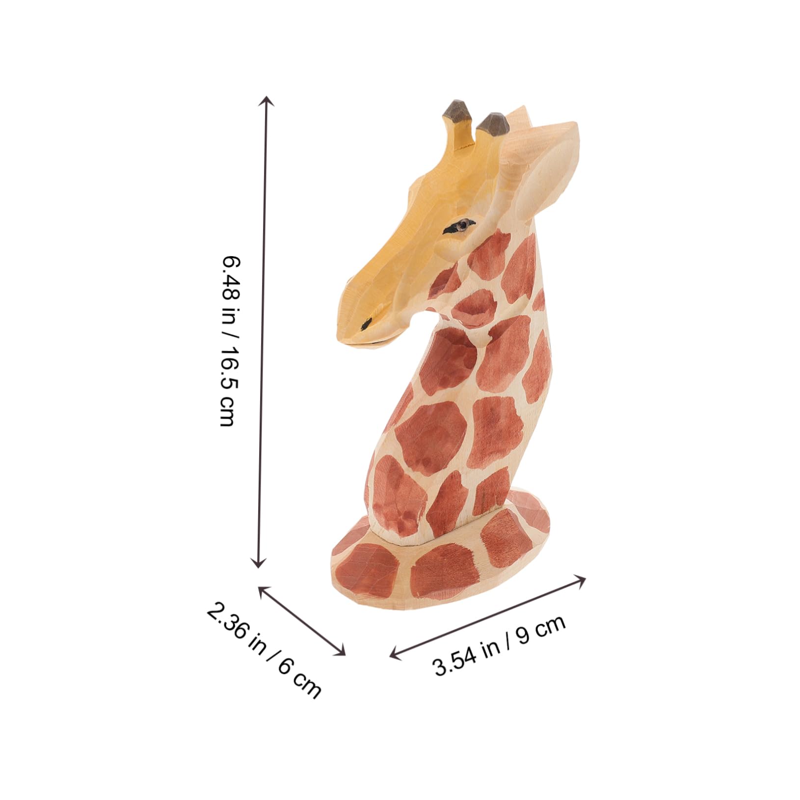 Gatuida Portaocchiali a Forma di Giraffa in Legno per Casa Auto | Design Cartoon Chic, Uso su Scrivania, Supporto Decorativo per Occhiali da Vista e Sole