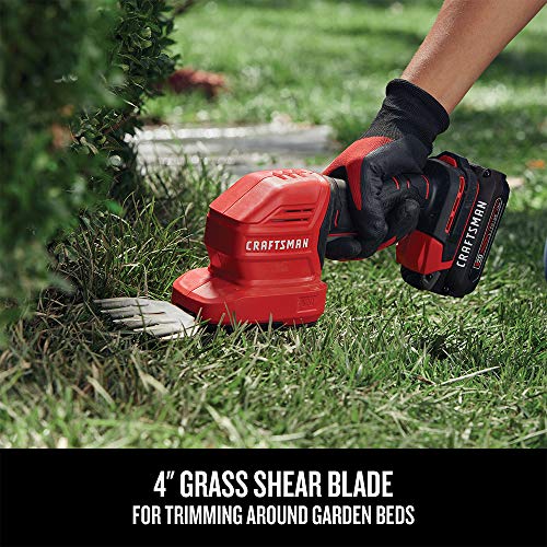Craftsman CMCSS800C1 V20 Cordless Handheld Grass Trimmer And Mini Hedge Trimmer Kit thumb #4