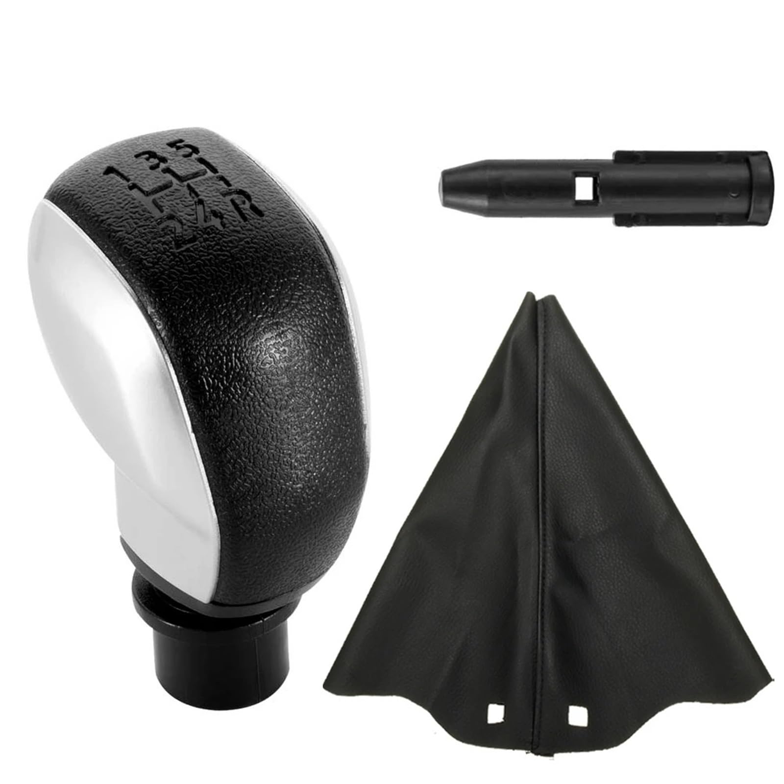 HSUKIHO Car Shift Knob Cover for Citroen for Saxo for Xsara for Xantia for C2 for C3 for C4 Car Gear Shift Knob Manual 5 Speed with Gaiter Cover(Matt-Set)