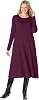 Woman Within Plus Size Thermal Knit A-Line Dress