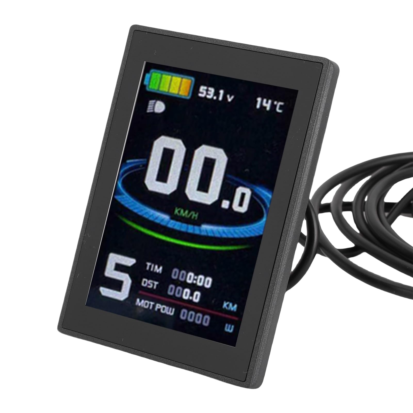 Naroote Uniwersalny Miernik do Hulajnogi Elektrycznej, Wyświetlacz LCD do Hulajnogi, Panel Sterowania ze Złączem SM i USB, Idealny Modyfikacji Rowerów Górskich