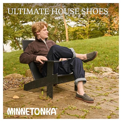 Image of Minnetonka Men's Pile Lined Hardsole Slipper