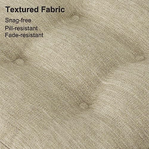Shinnwa Chair Cushions For Dining Chairs 4 Pack, Tufted Memory Foam Kitchen Seat Cushions, Non-Slip Chair Pads With Ties thumb #3