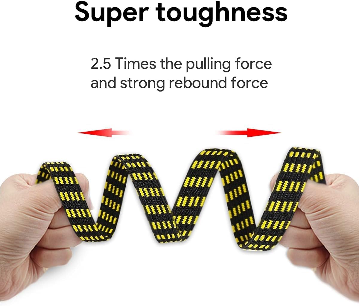 Stretchable Elastic Rope with Durable Steel Hooks | Flat Rubber Bungee Cord for Bikes, Cars, Luggage, Tents | Weatherproof & Abrasion Resistant | 2m+ Expandable (Random Color) (Pack of 1(MOQ)) 4