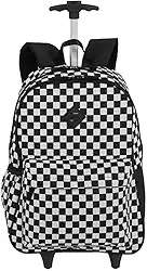 Mochila Sestini Com Rodinhas Externo Rolling Grande Xadrez