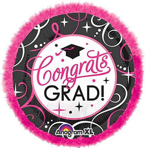 AnagramParty Centre Sparkling Grad Doo-Dads Supershape Balloon 32In