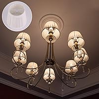 Vista 8 de 1 lámpara de araña de tela para el hogar, pantalla de sombra, lámpara de tela de protección