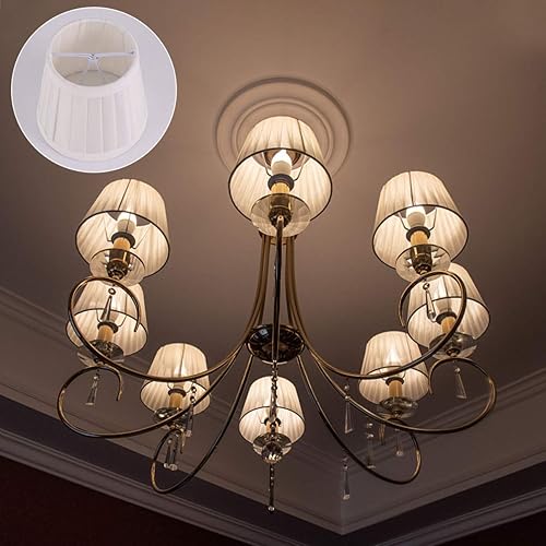 Miniatura 8 de 1 lámpara de araña de tela para el hogar, pantalla de sombra, lámpara de tela de protección
