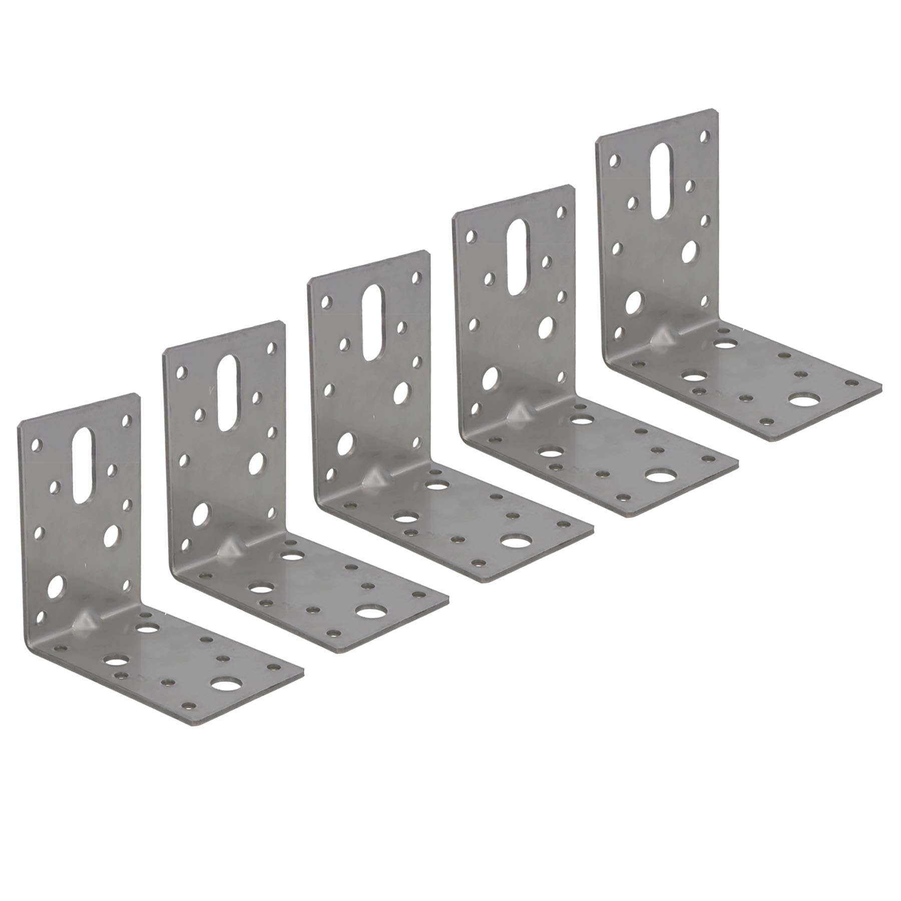 B&Q -  Stainless Abl Angle Bracket Corner Fastener Plate 90mm X 90mm X 60mm 5Pc