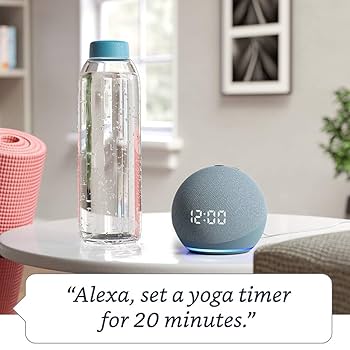 Amazon Echo Dot 第4世代　with clock ホワイト Echo Dot (エコードット) 第4世代 - 時計付きスマートスピーカー
