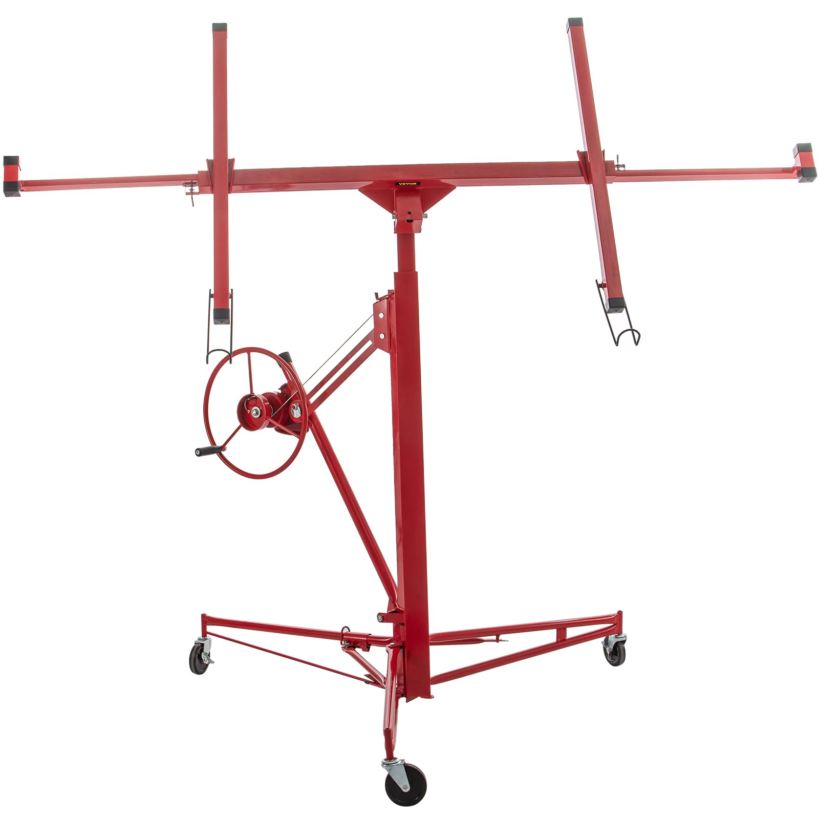 VEVOR Pannello sollevatore per cartongesso da 16 piedi, capacità peso 150 libbre, martinetto per pannelli, materiale in acciaio con braccio telescopico 48x192 cm in cartongesso