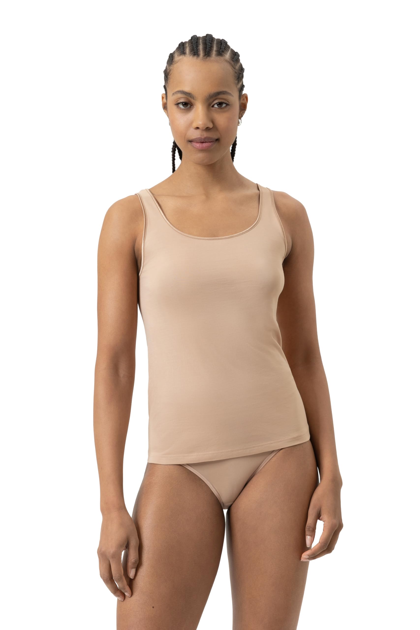 Mey Women's Cream Tan 55204-376 Emotion Solid Colour Tank Vest Top 12