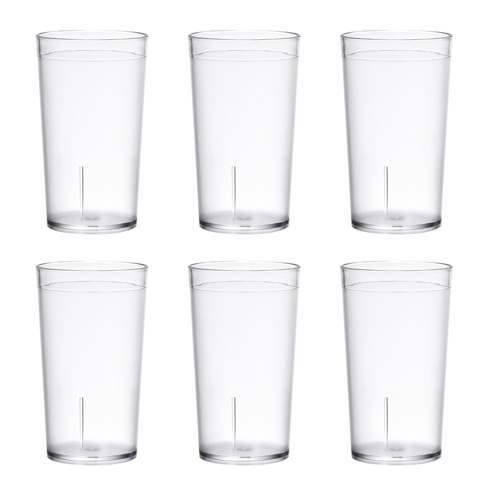 Set Of 6 Water Drinking Glasses Shatterproof Cups Unbreakable Shatterproof Beer Mug For Milk