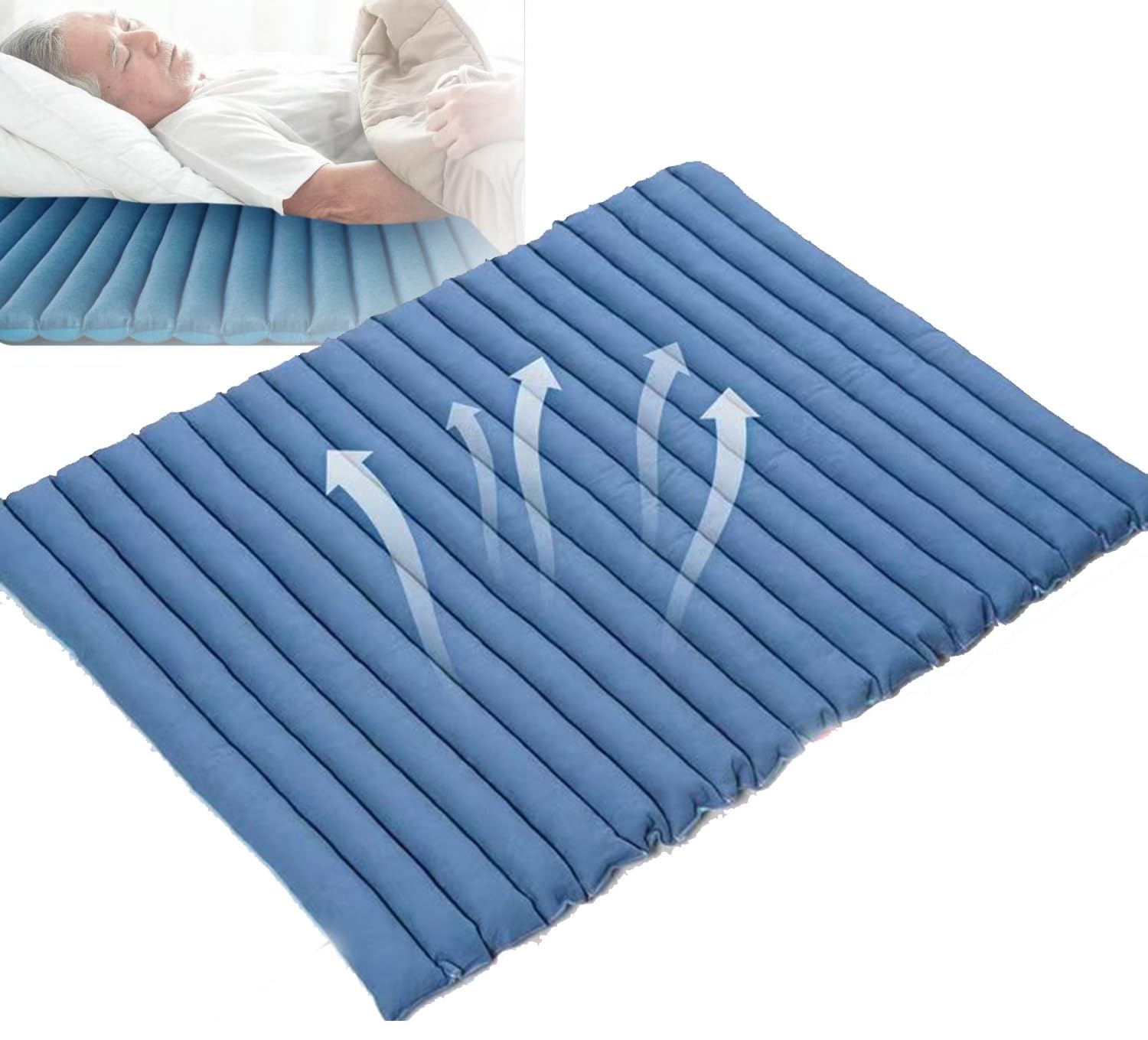 Matelas Anti-Escarres pour Personnes Âgées, Matelas pour Lit D'hôpital À Domicile Matelas À Pression Alternée, Respirants Et Confortables pour Les Patients Alités De Longue Durée