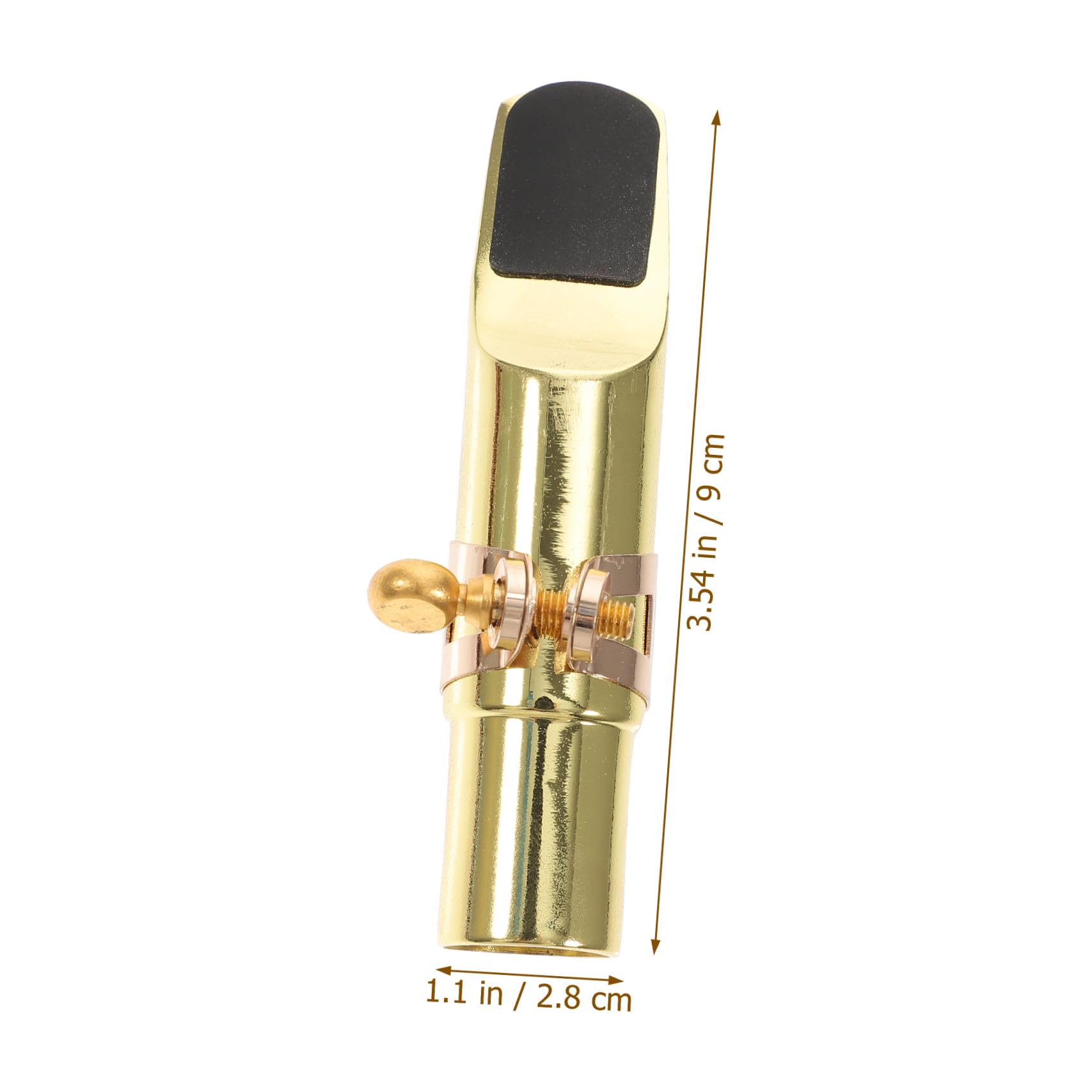 ibasenice 2ensembles Bec Métal Pour Saxophone Alto Avec Capuchon Et Kit De Lanière Accessoires Pour Instruments à Vent Remplacement Pratique Et