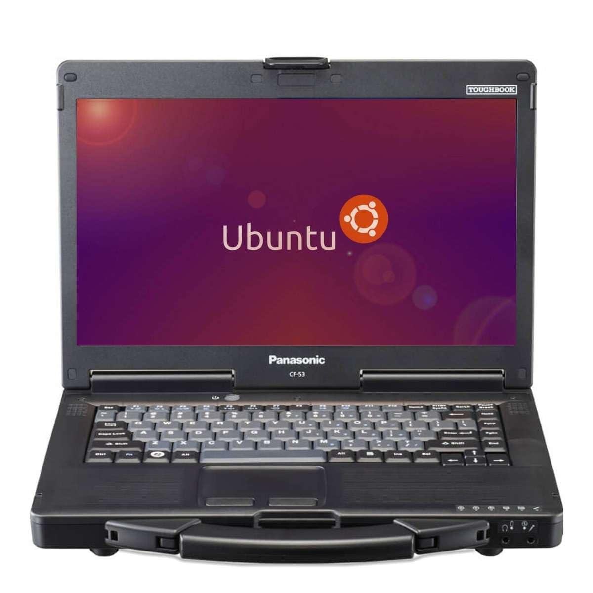Panasonic Toughbook CF-53 MK4, Rugged Laptop, i5-4310U @2.00GHz, 14-inch HD Touchscreen, 8GB, 256GB SSD, DVD, Dedicated GPS, 4G LTE, Linux Ubuntu OS (