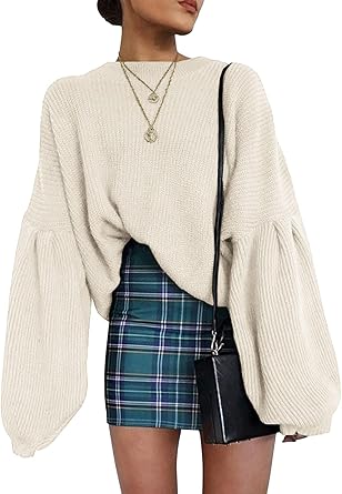 lantern sleeve sweater
