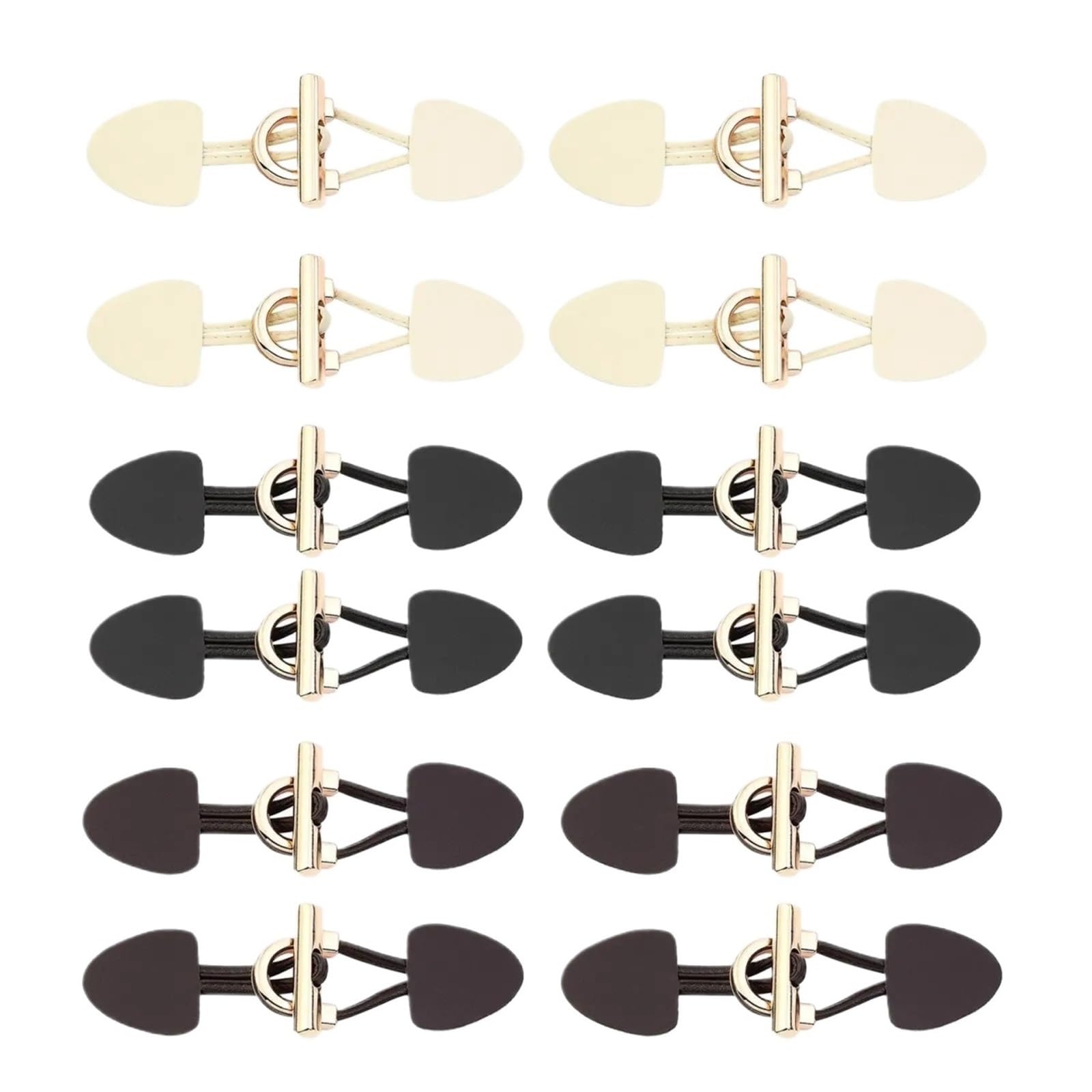 Boutons vintage en corne noir lot de 6 couture mercerie pour customisation veste et manteau