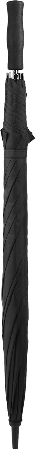 totes Classics Auto Open Golf Stick Umbrella, Black, One Size