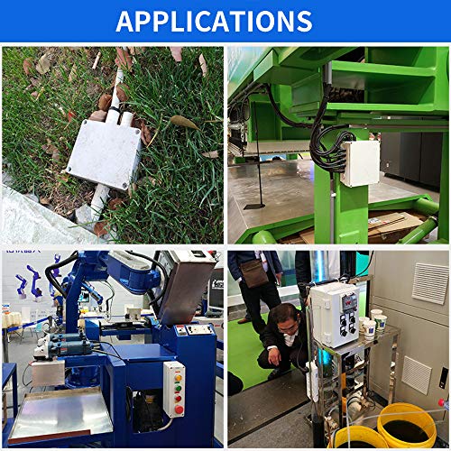 Makerele Weatherproof Outdoor Box Electrical With Wall Bracket 5.9"5.9"3.5" (15015090Mm) Outdoor Universal Durable Cable Enclosure Includes Mounting Panel Dustproof With 2 Npt 1/4” Glands #TOP5