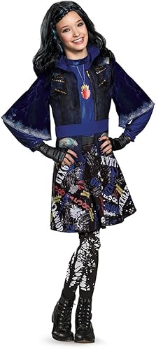 Disfraz deluxe Disguise de Evie Isle of the Lost para niñas, S (4-6x), Un solo color