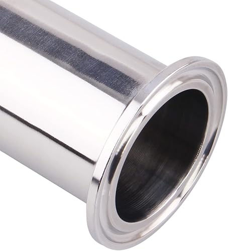 Miniatura 10 de GOVALVE Tubo de carrete sanitario con extremos de abrazadera, tubo redondo sin costuras de acero inoxidable 304 de 6 pulgadas de longitud con tri