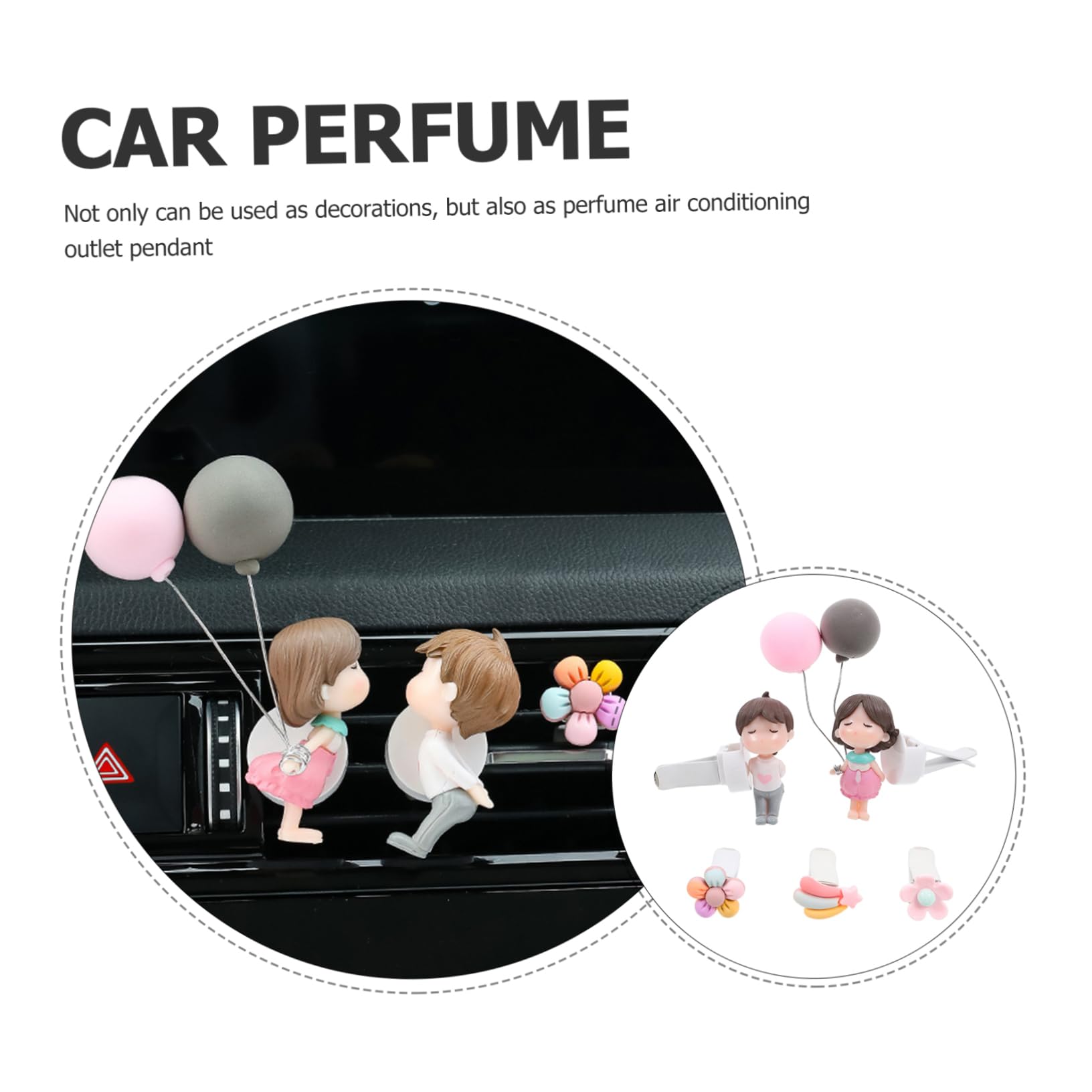 GLEAVI 25pezzi Clip Per Aria Auto Decorazioni Carine Per Ventilazione e Profumazione Di Ornamenti Forma Di Cartoon Profumatori Per Auto Con Aromi Inclusi