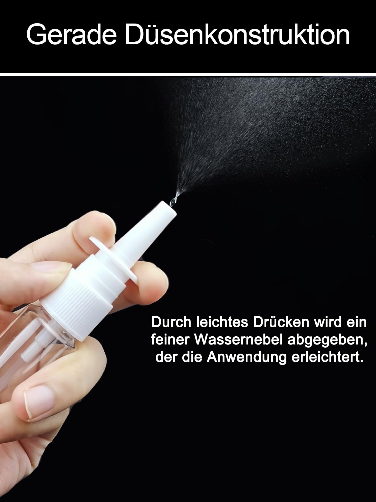6 Piezas Botellas de Aerosol Nasal, 20ml Plástico Botella de Spray Nasal, Vacía Botellas de Pulverizador con 8 Pegatinas para Aceite Esencial Salino