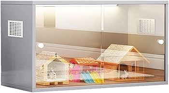 Amazon | ハムスター ケージ 大きい 木製 爬虫類 ケージ 可愛い