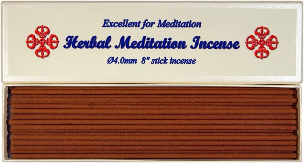 [Bosen] Herbal Meditation Incense - 8" Stick Incense (4 mm in Diameter) - 100% Natural - TB006S