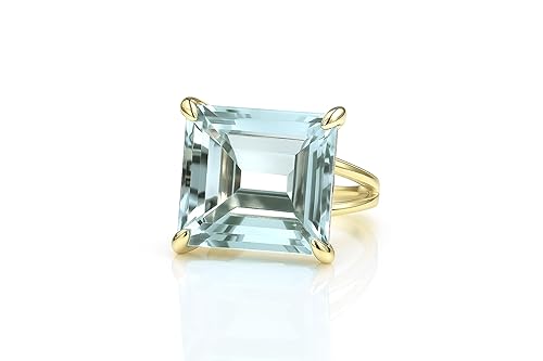 Exquisite Topaz Ring - 14k Gold-filled Ring Band with Blue Topaz - November Birthstone in a Ring - Sizes 3-12.5 - Handcrafted Topaz Jewelry for